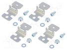 Wall mounting element; steel; for enclosures; 4pcs. ETI POLAM