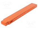 Folding ruler; for electricians; L: 2m; Width: 15mm; orange WIHA