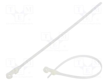 Cable tie; with a hole for screw mounting; L: 220mm; W: 4.8mm FIX&FASTEN FIX-M-4.8X220/N