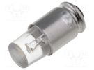 LED lamp; white warm; S5,7s; 24÷28VDC; No.of diodes: 1; -30÷75°C MARL