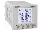 Meter: network parameters; on panel; digital,mounting; LCD SELEC