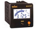 Ammeter; digital,mounting; I AC: 0÷5kA; True RMS; on panel; LCD SELEC
