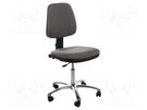 Chair; ESD; 550÷670mm; electrically conductive material ELME