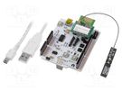 Dev.kit: WiFi; GPIO,SPI,UART,USB; WIZFI250; pin strips,U.FL,USB WIZNET