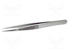 Tweezers; 110mm; Blade tip shape: sharp; non-magnetic LINDSTRÖM