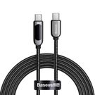 Baseus USB Type C cable - USB Type C 100W (20V / 5A) Power Delivery with display screen power meter 2m black (CATSK-C01), Baseus