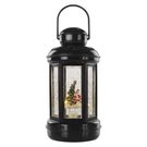 LED decoration – Christmas lantern with Santa, 20 cm, 3x AAA, indoor, warm white, timer, EMOS