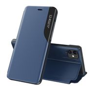 Eco Leather View Case elegant bookcase type case with kickstand for iPhone 13 Pro blue, Hurtel