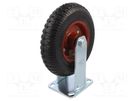Transport wheel; Ø: 200mm; W: 58mm; H: 240mm; rigid; 235kg; rubber RADER
