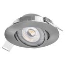 LED Spotlight Exclusive silver, round, 5W warm white, EMOS