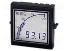 Ammeter; digital,mounting,programmable; on panel; LCD,positive TRUMETER