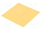 Heat transfer pad: silicone; L: 101.6mm; W: 101.6mm; golden; 5W/mK Wakefield Thermal