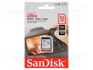 Memory card; Ultra; SDHC; R: 120MB/s; Class 10 UHS U1; 32GB SANDISK