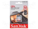 Memory card; Ultra; SDXC; R: 120MB/s; Class 10 UHS U1; 64GB SANDISK