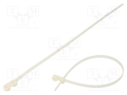 Cable tie; with a hole for screw mounting; L: 420mm; W: 7.6mm FIX&FASTEN FIX-M-7.6X420/N