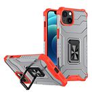 Crystal Ring Case Kickstand Tough Rugged Cover for iPhone 12 red, Hurtel