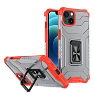 Crystal Ring Case Kickstand Tough Rugged Cover for iPhone 13 red, Hurtel