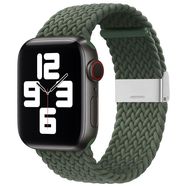 Strap Fabric Band for Watch 9 / 8 / 7 / 6 / SE / 5 / 4 / 3 / 2 (41mm / 40mm / 38mm) Braided Fabric Strap Watch Bracelet Green, Hurtel