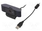 Webcam; black,blue; USB; Features: Full HD 1080p,PnP; 1.6m; clip LOGILINK