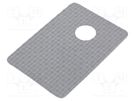 Heat transfer pad: silicone; TO220; L: 19.05mm; W: 12.7mm; grey NTE Electronics