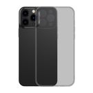 Baseus Frosted Glass Case Cover for iPhone 13 Pro Hard Cover with Gel Frame black (ARWS000401), Baseus
