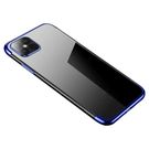 Clear Color Case Gel TPU Electroplating frame Cover for iPhone 13 Pro blue, Hurtel