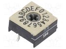 Encoding switch; HEX/BCD; Pos: 16; SMD; Rcont max: 100mΩ; P60 PTR HARTMANN