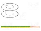 Wire; BiTOne,H07V-K; stranded; Cu; 10mm2; PVC; yellow-green; 100m BITNER