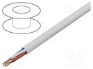 Wire; BiTprotect,YTDY; 4x0.5mm; round; solid; Cu; PVC; white BITNER