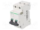 Circuit breaker; 500VDC; Inom: 6A; Poles: 2; for DIN rail mounting SCHNEIDER ELECTRIC