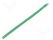 Insulating tube; silicone; green; Øint: 2mm; Wall thick: 0.4mm SYNFLEX