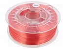 Filament: SILK; Ø: 1.75mm; red; 225÷245°C; 1kg; Table temp: 50÷60°C DEVIL DESIGN