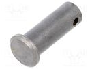 Assembly pin; steel; BN 483; Ø: 10mm; L: 28mm; DIN 1434; with hole BOSSARD