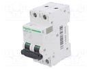 Circuit breaker; 500VDC; Inom: 3A; Poles: 2; for DIN rail mounting SCHNEIDER ELECTRIC