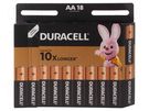 Battery: alkaline; 1.5V; AA; non-rechargeable; 18pcs; Industrial DURACELL