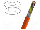 Wire: test lead cable; hybrid,MOTIONLINE® PREMIUM; orange; PUR NEXANS