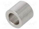 Spacer sleeve; 9mm; cylindrical; stainless steel; Out.diam: 10mm DREMEC