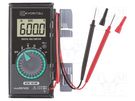 Digital multimeter; LCD; VDC: 600mV,6V,60V,600V; VAC: 6V,60V,600V KYORITSU