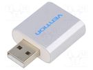 PC extension card: sound; USB 2.0; silver VENTION