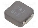 Inductor: wire; SMD; 3.3uH; Ioper: 11.4A; 12.8mΩ; ±20%; Isat: 15A KEMET