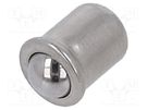 Ball latch; A2 stainless steel; BN 13376; L: 4mm; Ømount.hole: 3mm BOSSARD
