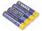 Battery: alkaline; 1.5V; AAA; non-rechargeable; Ø10.5x44.5mm VARTA MICROBATTERY