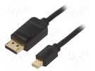 Cable; DisplayPort 1.2; DisplayPort plug,mini DisplayPort plug VENTION