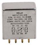POWER RELAY, DPDT-2CO, 12VDC, 10A, PCB