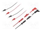 Test leads; red and black; 932961001 HIRSCHMANN T&M