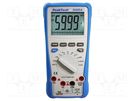 Digital multimeter; USB; LCD; 3 5/6 digits (5999); -20÷1000°C PEAKTECH