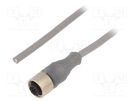 Connection lead; M12; PIN: 4; straight; 20m; plug; 250VAC; 2.5A; PVC ALPHA WIRE