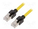 Connecting cable; IP20; 30VDC; 1A; 2m; XS6; -25÷75°C; Colour: yellow OMRON
