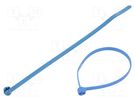 Cable tie; with metal; L: 186mm; W: 4.6mm; polyamide; 200N; blue ABB