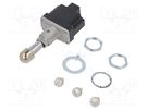 Switch: toggle; Pos: 3; SP3T; ON-OFF-ON; 6A/230VAC; 20A/28VDC; TL HONEYWELL